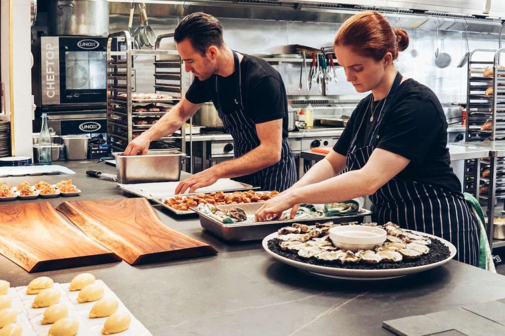 Clean Restaurant Kitchen by Elle Hughes